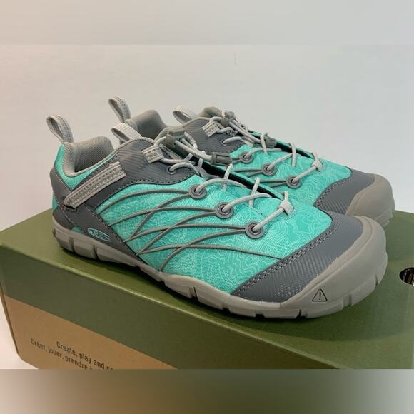 NWT Keen Women's 5 Chandler Drizzle Waterfall Turquoise Hiking Water Shoes - Picture 5 of 8